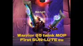 WOW MOP 85 warrior TWINK with SUN-LUTE