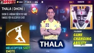 FREE FIRE COLLAB WITH MS DHONI 0B32 UPDATE NEW CHARACTER