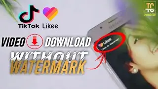 How to remove tik tok and  likee video watermark | by video downloader app|Tech creative production.