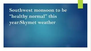 skymet weather prediction