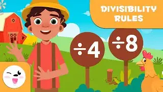 DIVISIBILITY RULES for Kids 🐑🐔 Dividing by 4 and 8 ➗ Episode 3