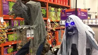 Home Depot Halloween 2017 In Store Animatronic Lifesize Halloween Props
