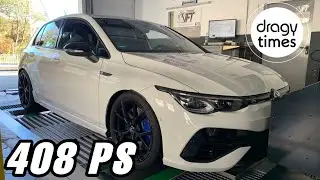 408 PS VW Golf 8 R Stage 1 | 100-200 km/h by Dragy Motorsports