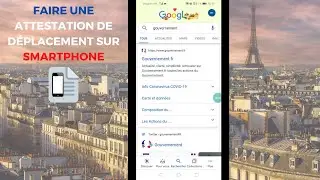 Comment faire l&rsquo;ATTESTATION de D&Eacute;PLACEMENT sur SMARTPHONE ? (Tuto t&eacute;l&eacute;phone Android)