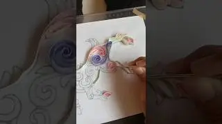 Making use of 2d plotter  to do quilling art #shorts #youtubeshorts