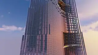 Jeddah Tower 1:1 scale in Minecraft! | CubicChunks mod | replaymod test