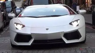 LOUD Matte White Aventador HUGE Acceleration!