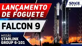LAN&Ccedil;AMENTO DO FOGUETE FALCON 9 - Starlink Group 6-101