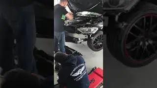 2014 BMW F30 328xi front bumper swap with BMW F30 M-Sport bumper.