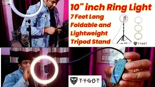 Tygot 10 inches Big Led Ring Light || 7 Feet Long Tripod Stand || Best Ring Light Under 1000 Rs