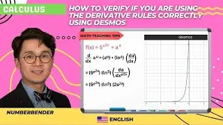 HOW TO VERIFY IF YOU ARE USING THE DERIVATIVE RULES CORRECTLY USING DESMOS | MATH TEACHING TIPS