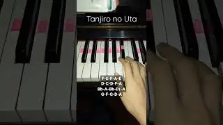 Demon Slayer/Kimetsu no Yaiba - Kamado Tanjiro no Uta (Ep.19 ED) Piano Tutorial #shorts #piano