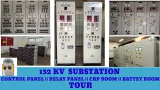 132 Kv substation crp room 2021 || Control panel || Relay panel || Battery charger || Battery room