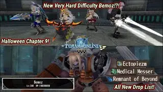 Toram Online - New Very Hard Difficulty Bemoz & New Drop List! | Halloween Chapter 9 Updates!