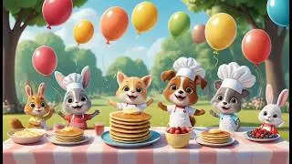 Pancake Flip Parade | Kids Nursery Rhymes | Fun Cooking & Mealtime Song for Toddlers & Preschool