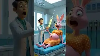 ❤️ Evolution of Baby: Pregnant pink rabbit on hospital with Doctor  #cat #cute #love #shorts