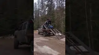 loading a 3 place sled deck