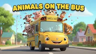 Animals on the Bus 🚌🐮 | Fun Kids Song | Baby Song & Nursery Rhyme 