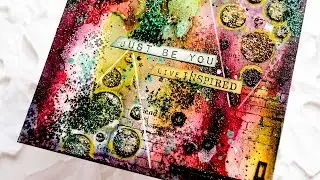 Motivator _ mixed media step-by-step _ Alcohol ink