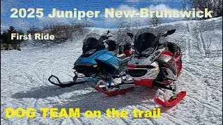 First Snowmobile ride of the 2025 season. Juniper NB