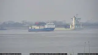 KUGELBAKE: Ro-Ro-Frachtschiff auf dem Weg von Bremerhaven nach Hamburg 19.03.2024