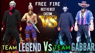 🔥Team LEGEND Vs Team GaBBaR 🔥🔥Free fire Coustom Room😂Best funny fight #Tonde gamer#Pahadi gamer#.