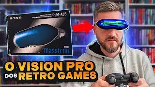 Sony Glasstron: o &oacute;culos futurista para jogos retr&ocirc;!