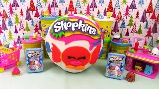 SHOPKINS Giant Play Doh Surprise Egg Mandy Candy - Surprise Egg and Toy Collector SETC