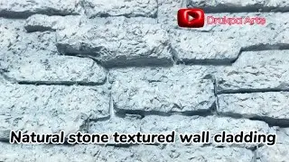 #How to make natural stone texture wall cladding tutorial #art