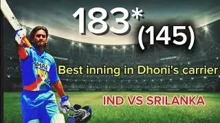 ​MS Dhoni 183 Runs vs Sri Lanka | The Day Mahi Became a Legend! 🔥 
