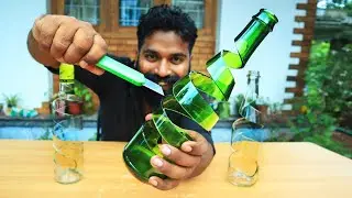 How To Cut A Bottle Like This | ഇനി കുപ്പികൾ സ്പ്രിങ്ങുപോലെ മുറിച്ചെടുക്കാം | M4 TECH |