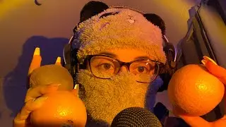 ASMR Fruit mic scratching & Tingly tapping