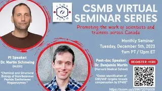 CSMB Virtual Seminar &ndash; Dec 5 &ndash; Martin Schmeing and Benjamin Martin