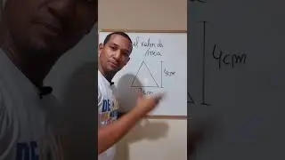 &Aacute;REA DE TRI&Acirc;NGULO| N&Atilde;O CONFUNDA COM RET&Acirc;NGULO #shorts