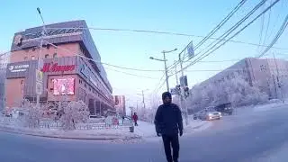 YAKUTSK CITY. SAKHA(YAKUTIA). SIBERIA. 2019. WINTER. JANUARY.