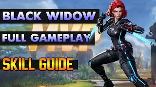BLACK WIDOW GAME PLAY AND SKILL GUIDE (ASSASSIN) - MARVEL SUPER WAR