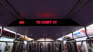 R160 (N) Train To Court St via West End Exp / 4 Av Lcl Announcements