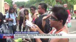 Puluhan Mahasiswa Protes Profesionalitas Polri