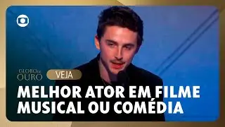 Timoth&eacute;e Chalamet levou o #GloboDeOuro como 