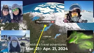 Animated travel video of my trips this past month