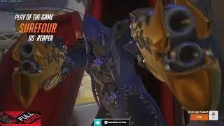 POTG! SUREFOUR INSANE NANO REAPER + ASHE GAMEPLAY OVERWATCH 2