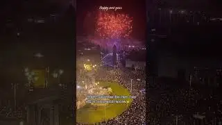 Spain celebrates New Year with a holographic appearance of baphomet #foryou #shorts #spain