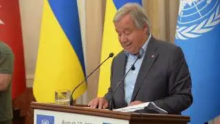 UN Secretary General's remarks to the Press at Lviv, Ukraine Press Conference | United Nations