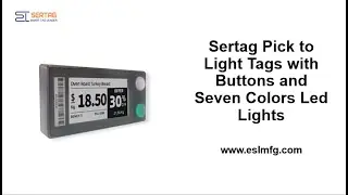 Sertag Pick to Light Tags with 3 Buttons and Seven Colors Led  Lights