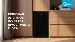 Frigobar 93 Litros Inverter Bivolt Preto Midea