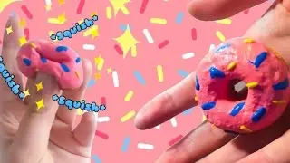 DIY Squishy Mini Simpsons Donut Using Slime Paint!
