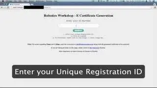 Generating e-Certificate - IEEE