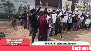 Bachupally: Flat owners protest over delay in construction and handover of apartments
