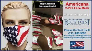 Americana Face Mask - Custom imprint