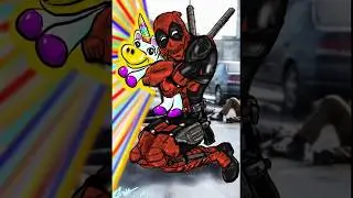 Deadpool and his Unicorn Timelapse